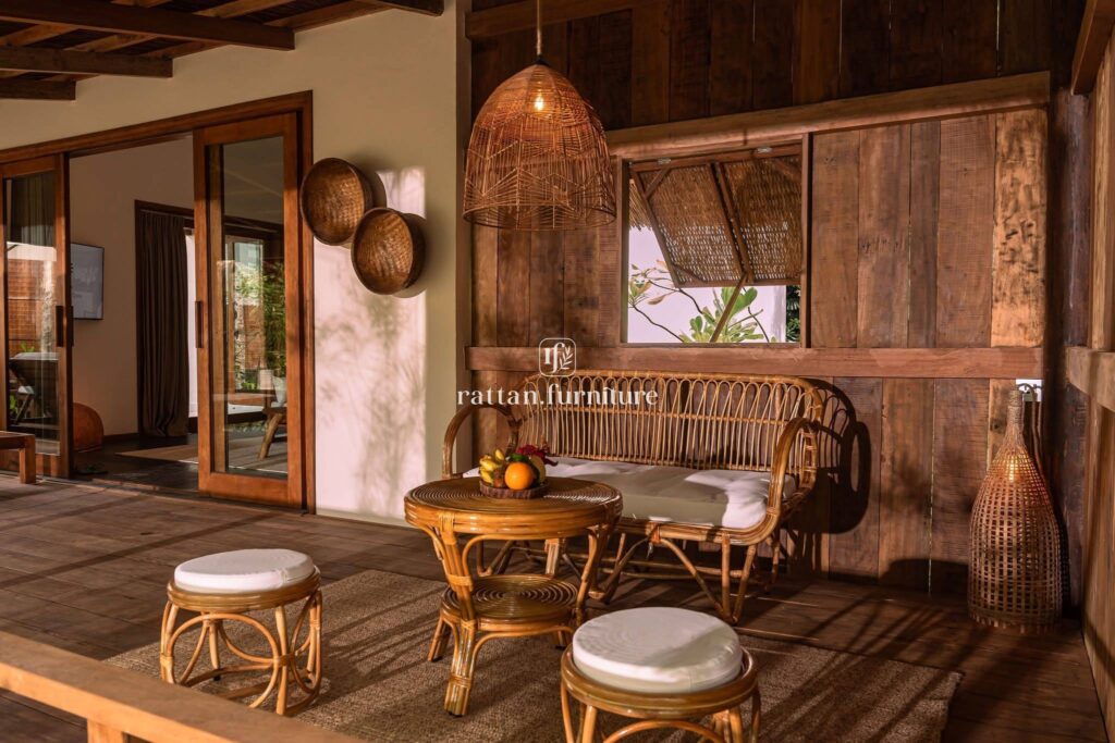 Rattan furniture resort