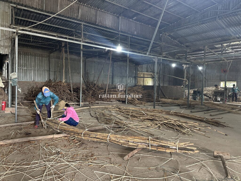 Rattan factory