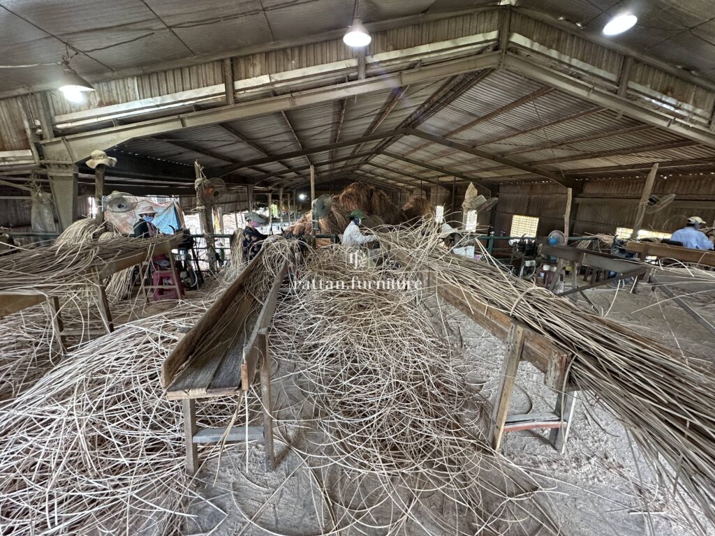 Rattan factory