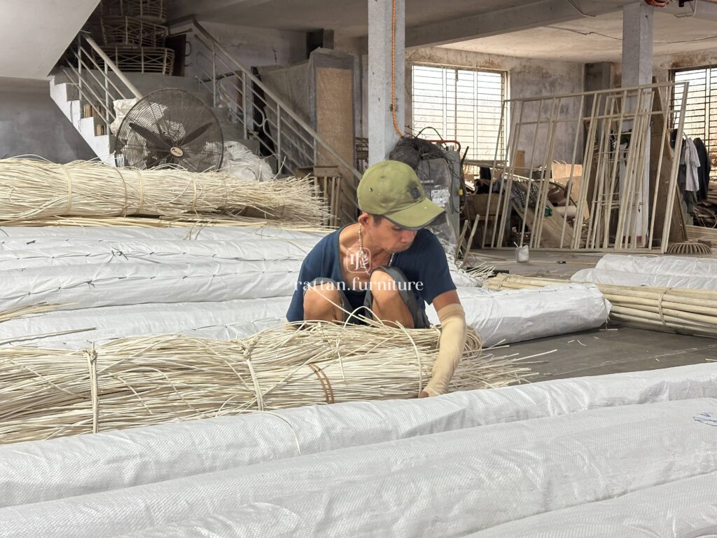 Rattan factory