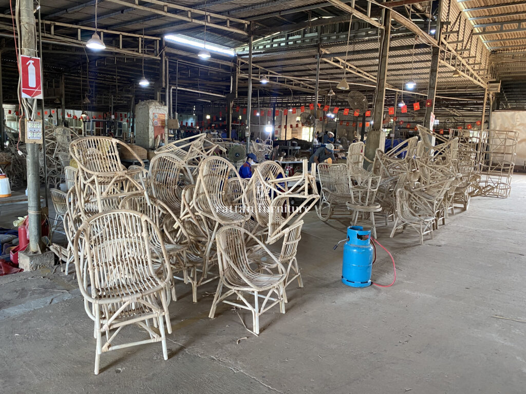 Rattan factory