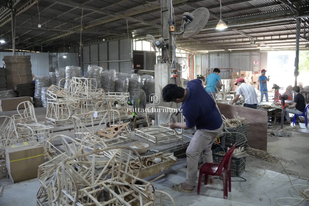 Rattan factory