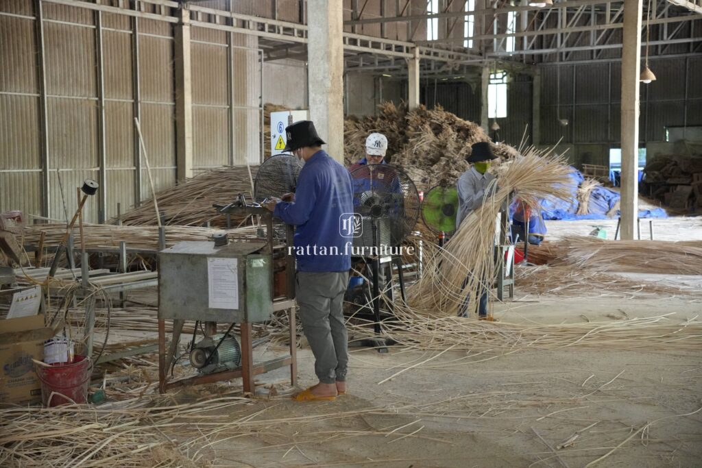 Rattan factory