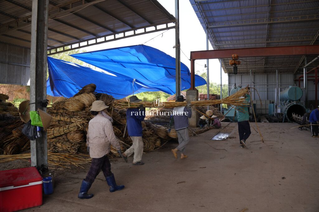 Rattan factory
