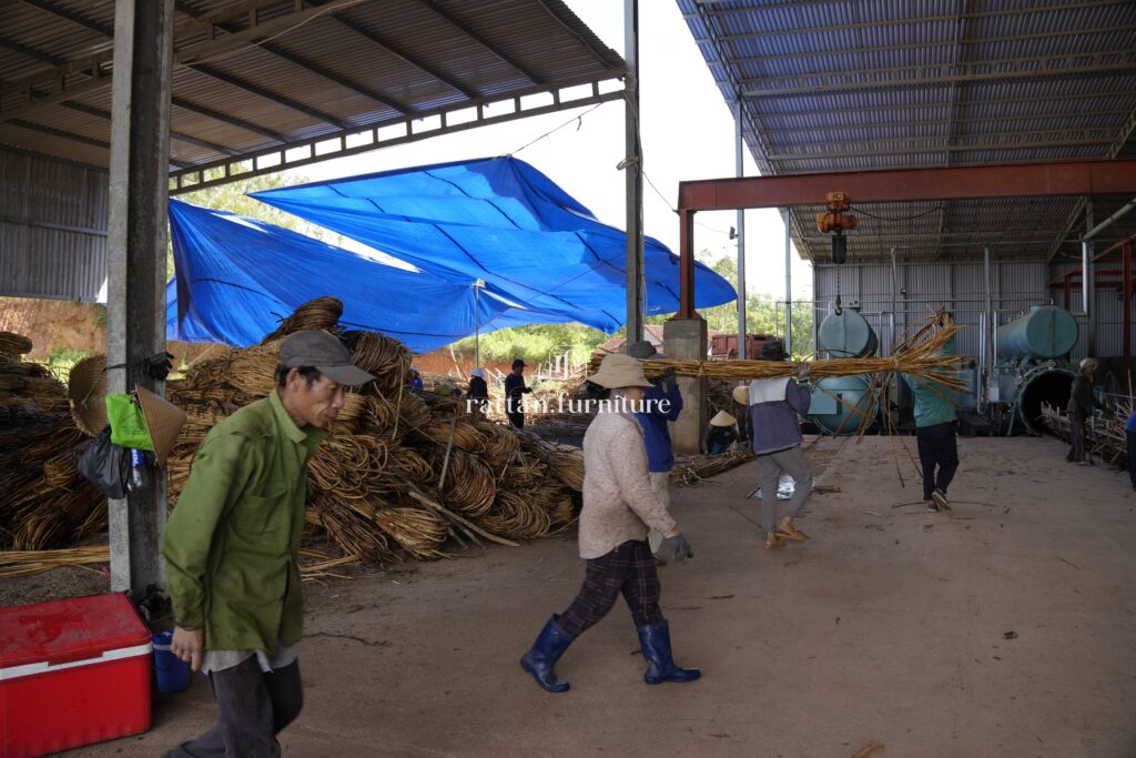 Rattan factory
