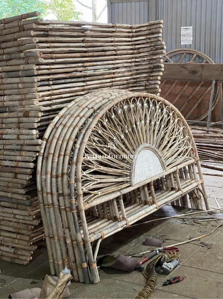 Rattan headboard homedecor for wholesale from Vietnam