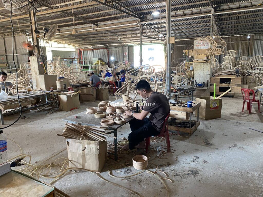 Rattan factory