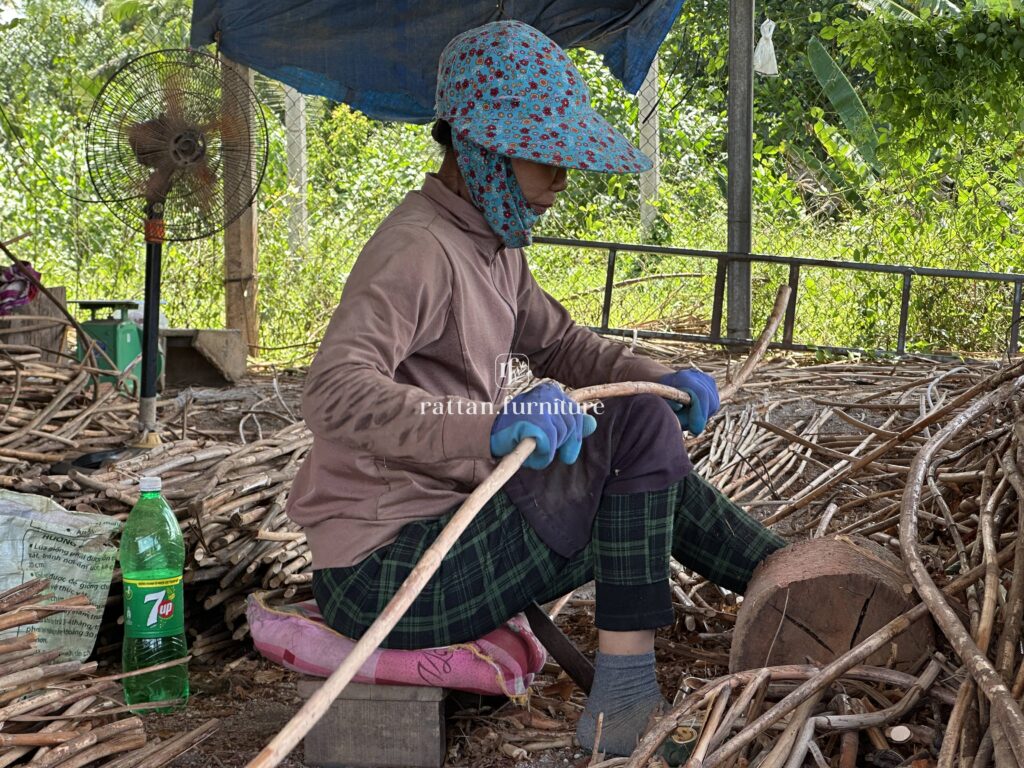 Rattan factory